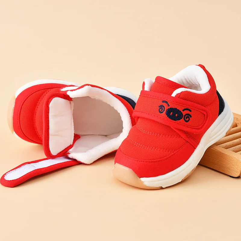 

New Baby Shoes Baby Boy Girl Shoes Winter Warm Cotton Anti-slip shoes soft Sole Newborn Toddler First Walkers SDY009