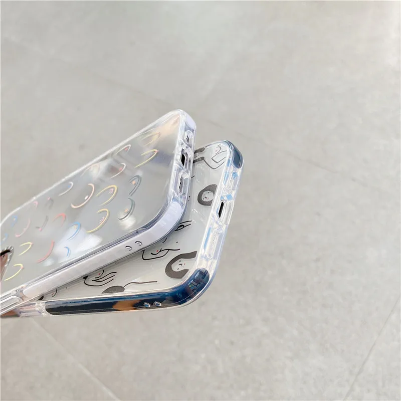 

Body Art Abstract Phone Case Suitable for Iphone 12 Pro Max Illustration Spoof Iphone 12 Pro Case Transparent Protective Cover