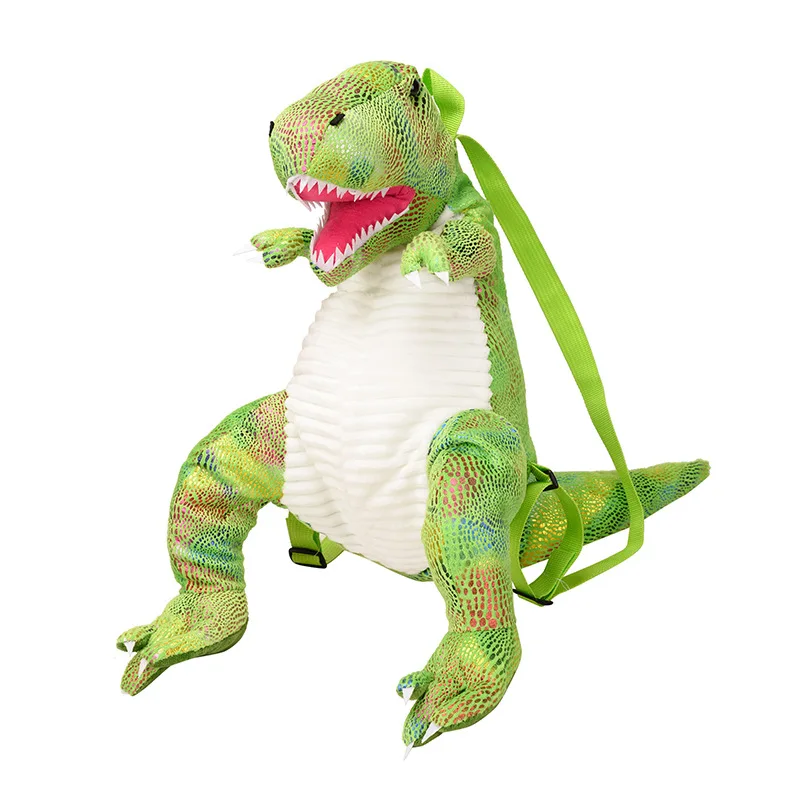 

Children's plush dinosaur backpack autumn and winter 2021 fashion personality funny doll toddler student school bag girl