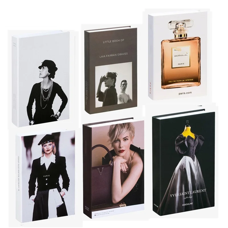 

Foldable Home Decor Fake Books Modern Fashion Luxury Home Decor Club Hotel Model Room Soft-fitting