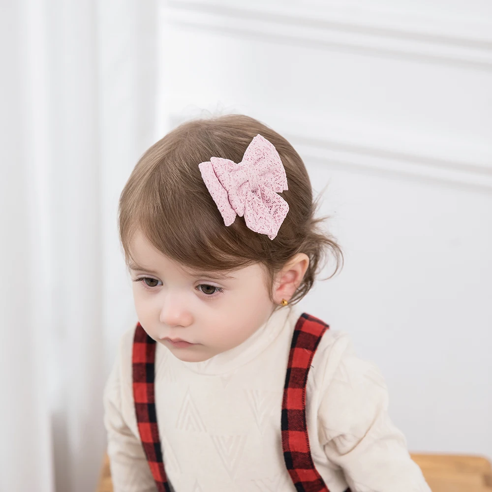 

New Baby Hair Clips Cute Bow Alligator Clip For Lovely Girls Barrettes Toddler Kawaii Hairpin Headwear Kids Hair Accessories Hot