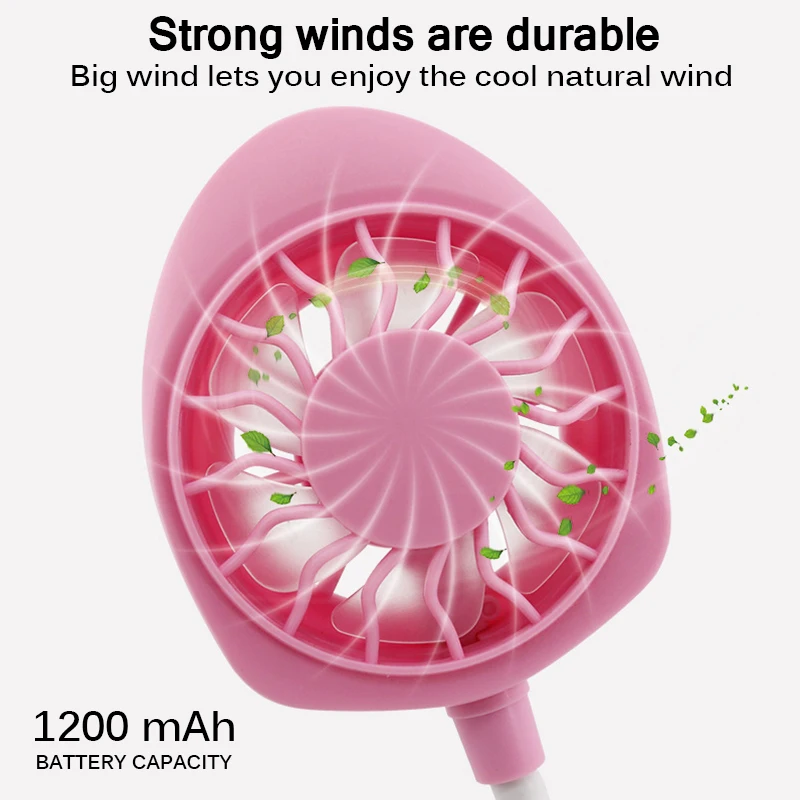 Новый портативный USB-вентилятор с регулировкой на 360 ° свободные руки шейный