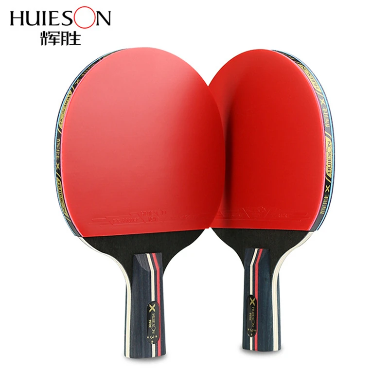 

Learner 3 Star Table Tennis Racket Wood Rubber Double Sided Pimples In Pingpong Racket
