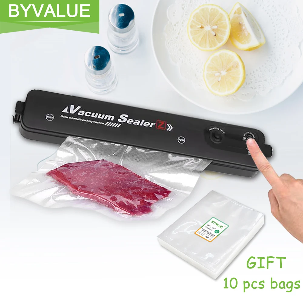 Вакуумный упаковщик Byvalue устройство для вакуумной упаковки пищевых продуктов 10