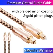 5.1 Optical Digital Audio TOSLINK Cable SPDIF Fiber Optic Audio Cable Speaker Wire 0.5m 1m 1.5m 2m for Hi-Fi DVD TV OD6 Cord