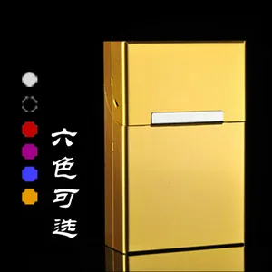 Аксессуары для курения, Магнитная крышка из металлического сплава, индукционный Автоматический чехол для сигареты