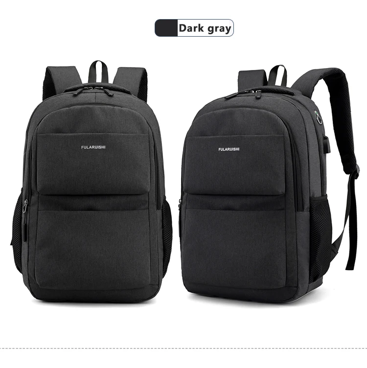 Men Backpack School Bag Waterproof Nylon New Schoolbag Business Laptop Polyester Bag 14 Shoulder Bag 15.6 Inch Computer Packsack