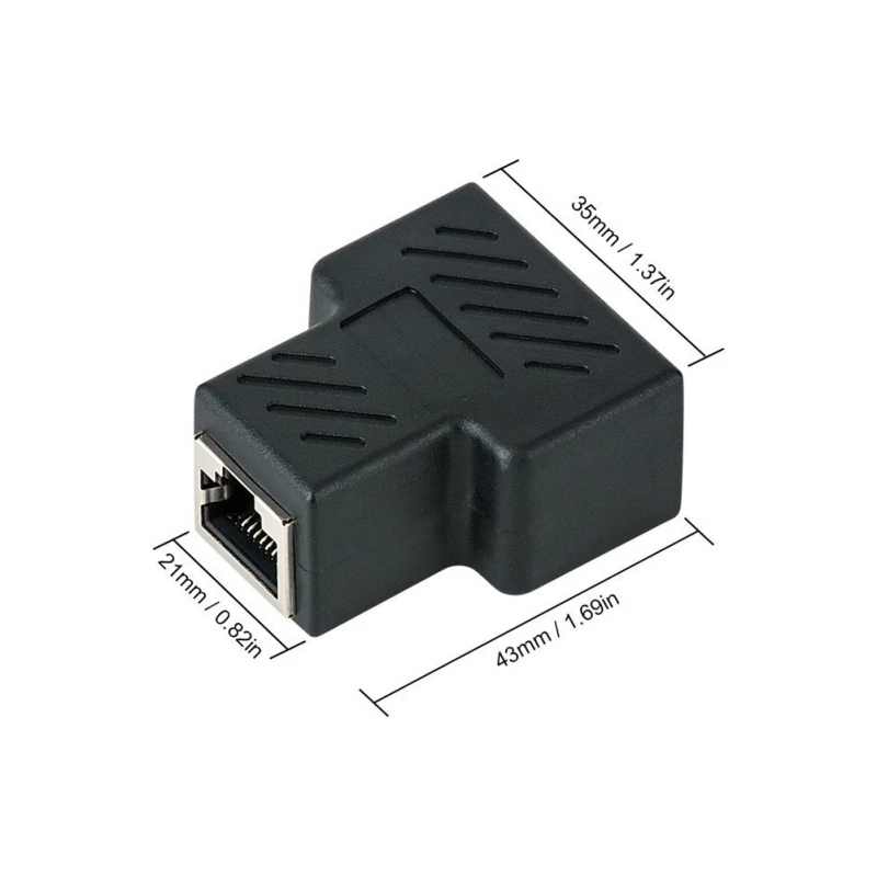 1-2 способа Ethernet кабель адаптер RJ45 двойной женский порт CAT5/CAT 6 LAN Sockt для