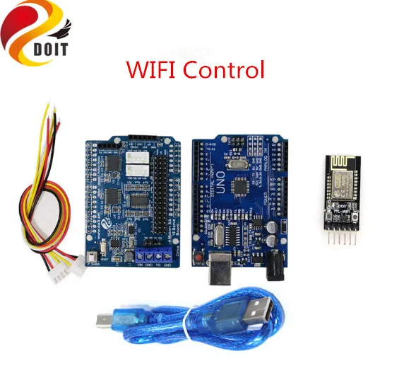 SZDOIT Wifi/Bluetooth/ручка управления 8DOF металлическая рука робота с захватом+ умный Танк шасси комплект Роботизированная платформа сервопривод для Arduino