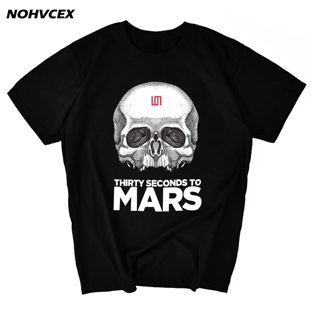 Мужская Летняя свободная футболка с надписью 30 Seconds To Mars|Мужские футболки| |