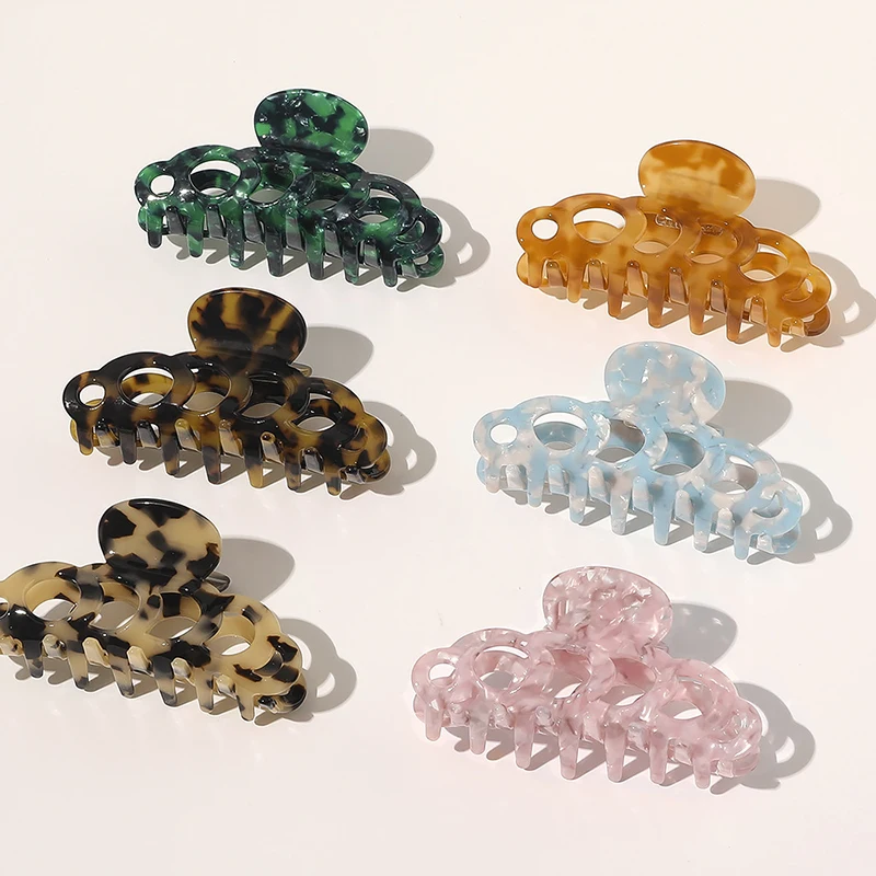 

2020 новые большие мраморные акриловые заколки для волос Hyperbole, большой размер, макияж, укладка волос, заколки для женщин, аксессуары для волос