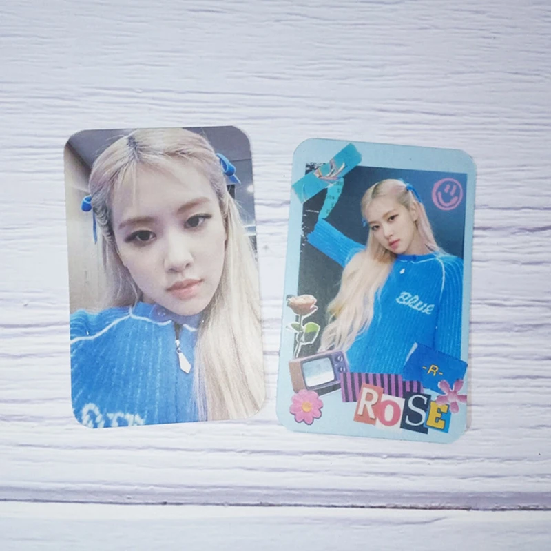 5 шт./компл. KPOP ROSE новый соло альбом R Фотокарточка HD маленькая карточка на земле LOMO