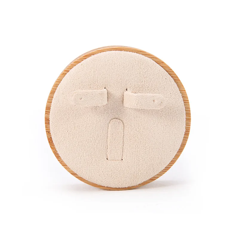 Jewelry display stand, bamboo and wood set, pendant display round plate, ring display props wholesale in stock
