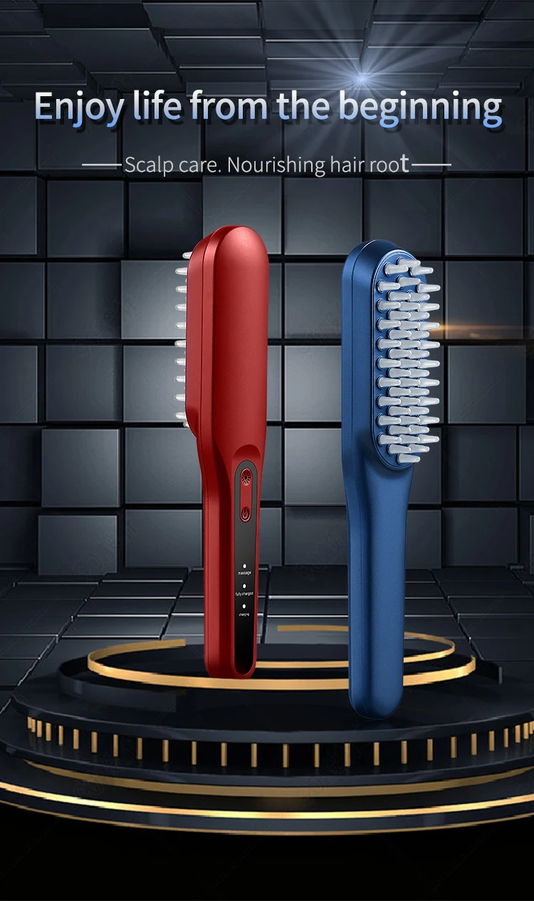 

Electric massage comb, hair care comb, hair massager, anion anti-hair loss colorful massage comb