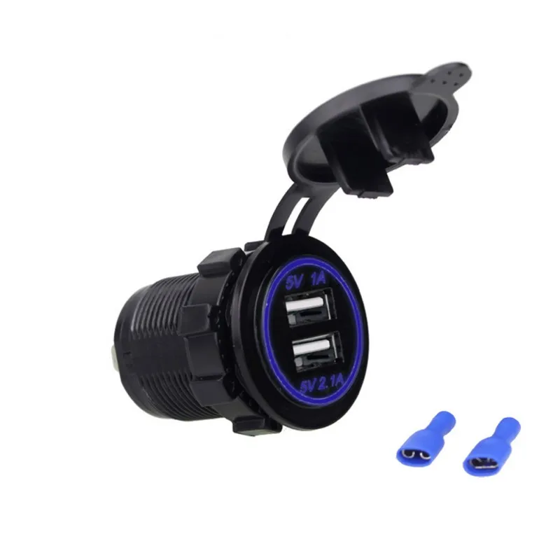 ONEWELL 12 V 24 3.1A Dual USB зарядное устройство для мотоцикла Авто Грузовик ATV Лодка