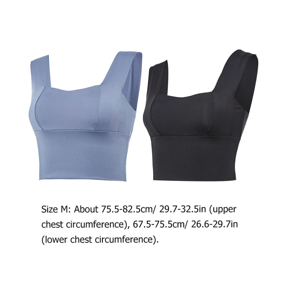 

1 Set 2Pcs Running Sports Fitness Yoga Vests Woman Shakeproof Underwear