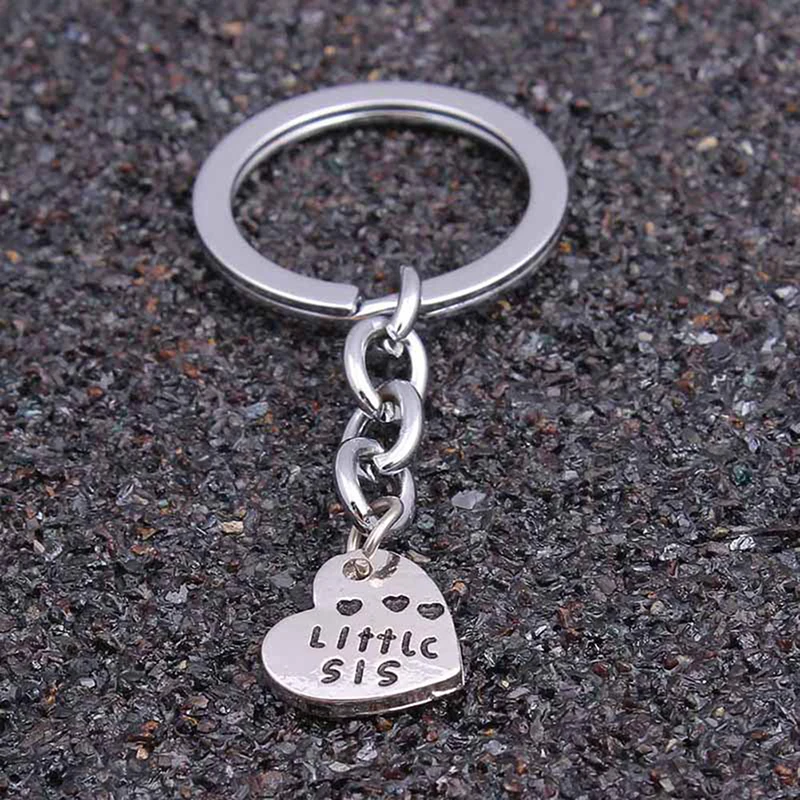 

Heart Pendant Friendship Key Rings Chains Keychain Family Gift Natural 3Pcs/Set