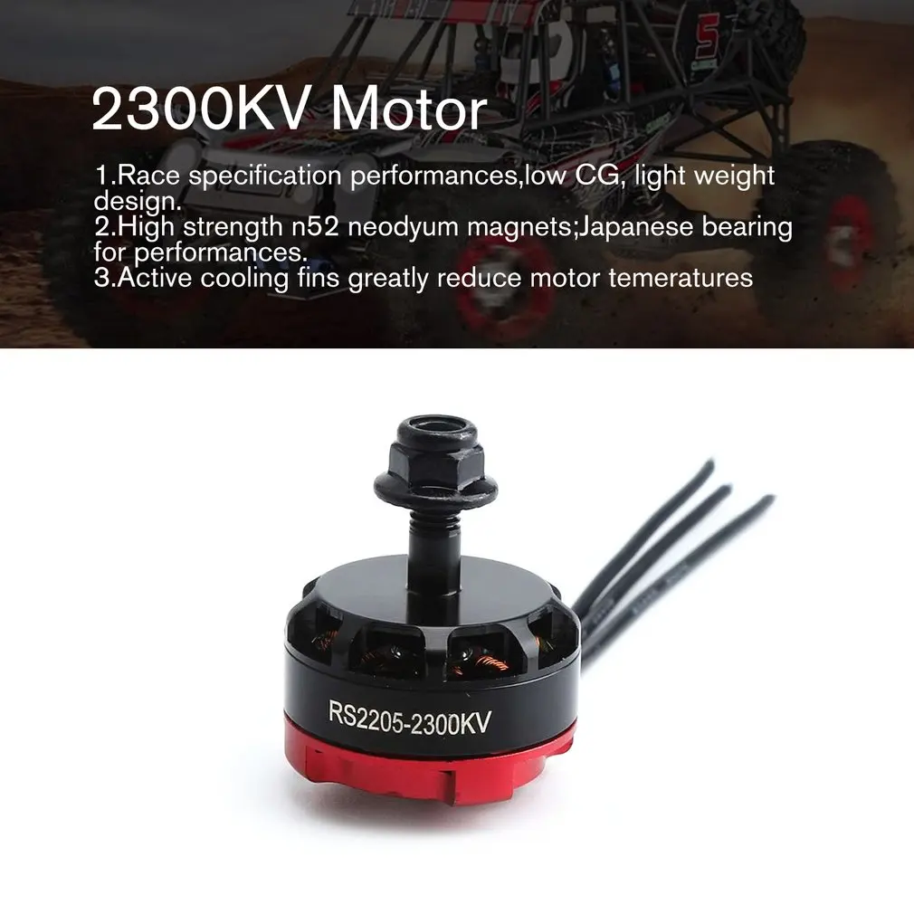 RS2205 2300KV 2205 CW/CCW Brushless Motor 3-4S for FPV RC Racing Drone Multicopter Dual Lock CW / CCW Locknuts | Электроника