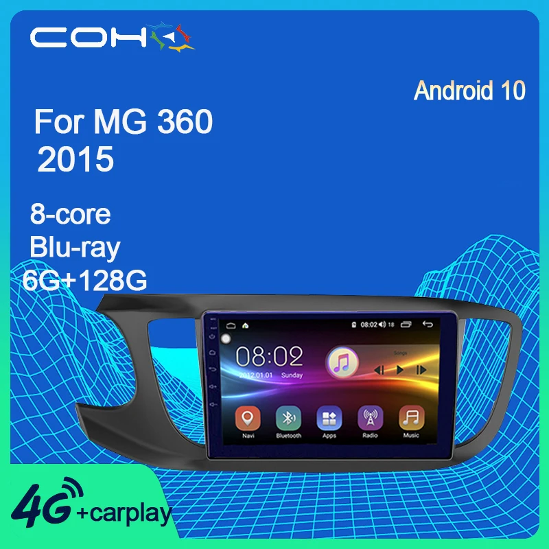 COHO для Mg 360 2015 Android 10 0 8 ядерный 6 + 128G Gps Coche стереоприемник радио Автомобильный
