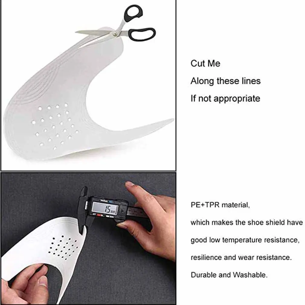 

4 Paires Sneaker Styling Cover Anti Wrinkle Bracket Shoe Shield Toe Cover Inside Wrinkle Protector Toe Support