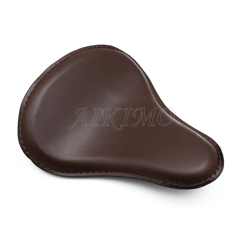 Motorcycle Leather Solo Passenger Seat Cover Cowl Pad For Harley Sportster Bobber Chopper Custom |