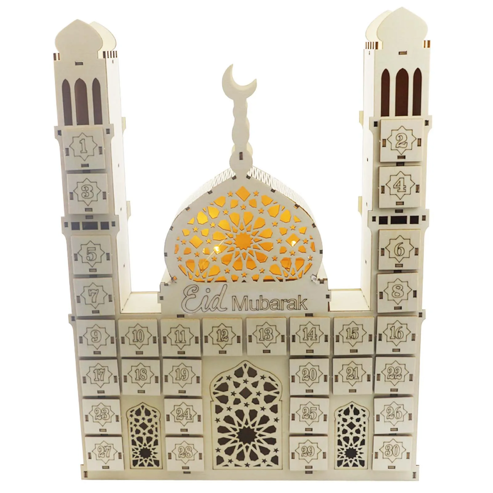 

Wooden Crafts Decorations Creative DIY Drawer Cabinet Ramadan Countdown Calendar декор для комнаты decoración de habitación