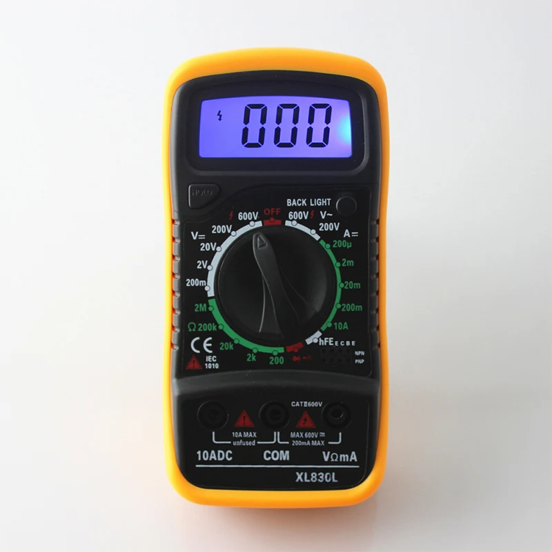 AC/DC Ammeter Voltmeter Handheld Digital Multimeter Portable Ohm Voltage Tester Meter Multimetro LCD Backlight | Инструменты