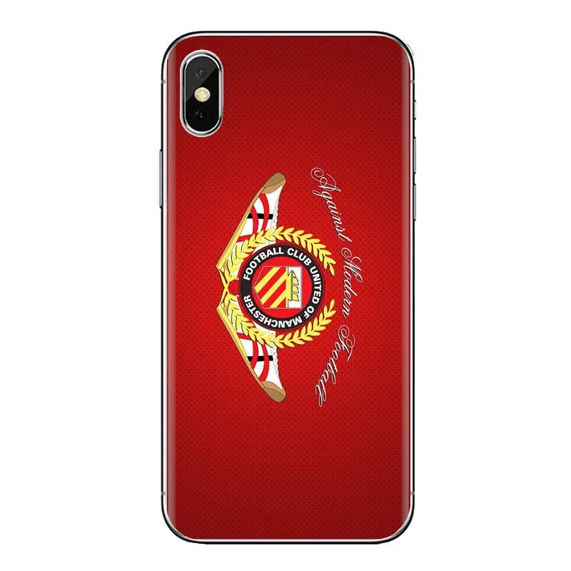 FC united of manchester Logo For Xiaomi Redmi 4 3 3S Pro Mi3 Mi4 Mi4i Mi4C Mi5 Mi5S Mi Max Note 2 Silicone Phone Shell Cover |