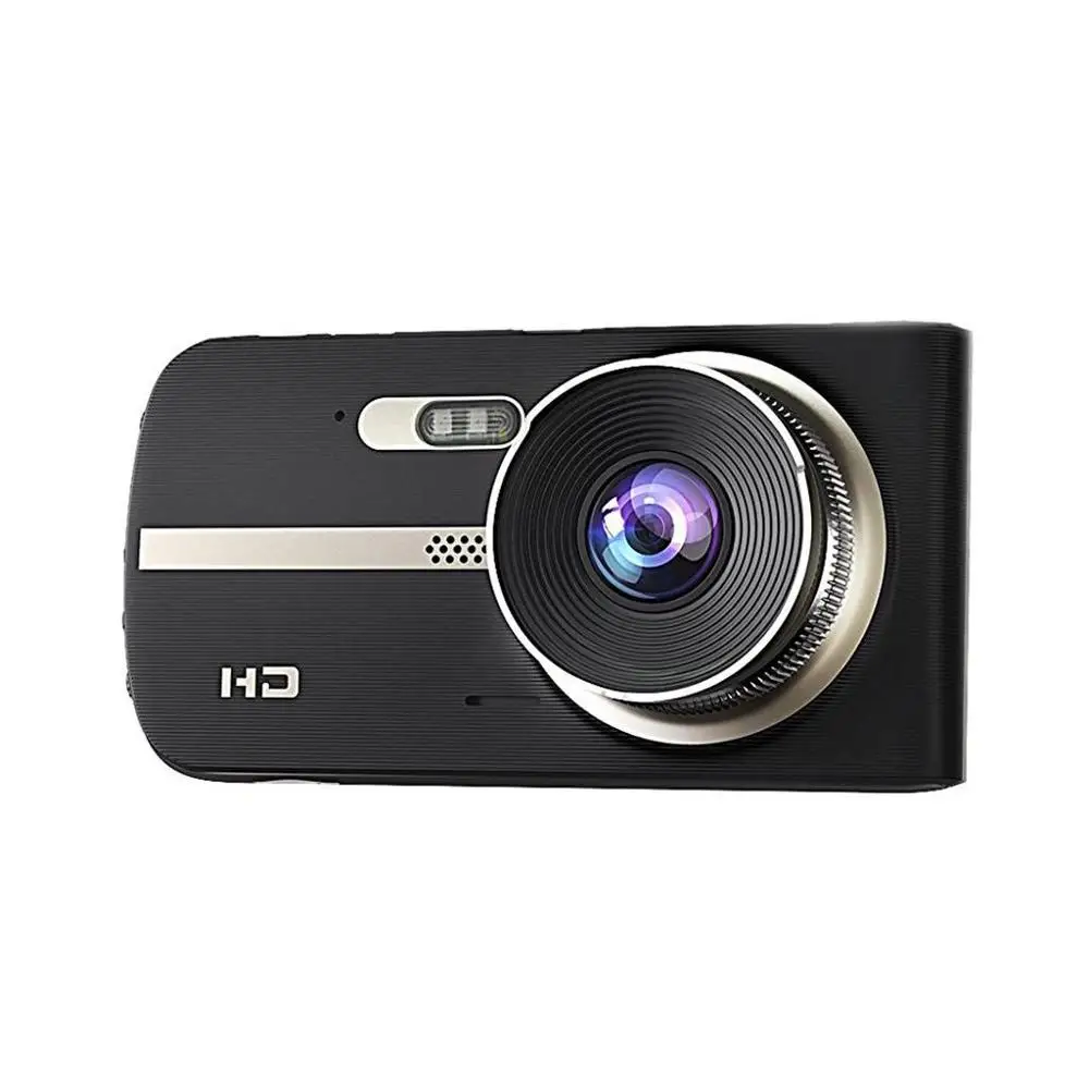 Dashcam Видеорегистраторы для автомобилей 4 дюймовый FHD 1080P Камера Двойной объектив