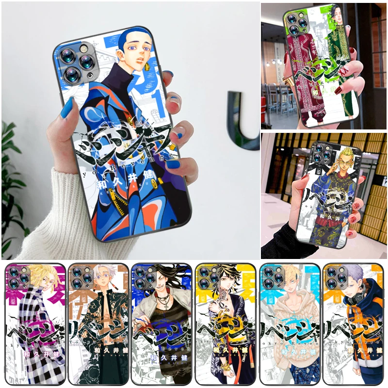 

Tokyo Revengers Takemichi Atsushi Takemichi Hanagaki Hinata Phone Case For iPhone XS MAX X XR Cases Carcasa Soft TPU Back Cover