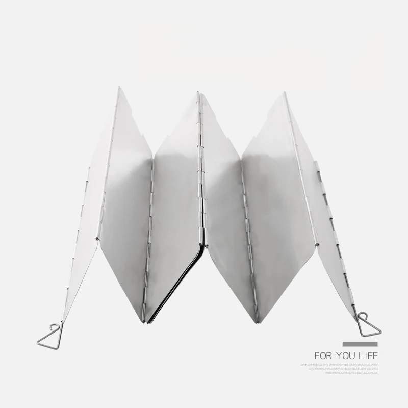 8/10/12/14/16 Пластинчатый наружный экран для плиты из алюминия с отражающим теплом газовым горелком для аксессуара кемпинговой кулинарии.