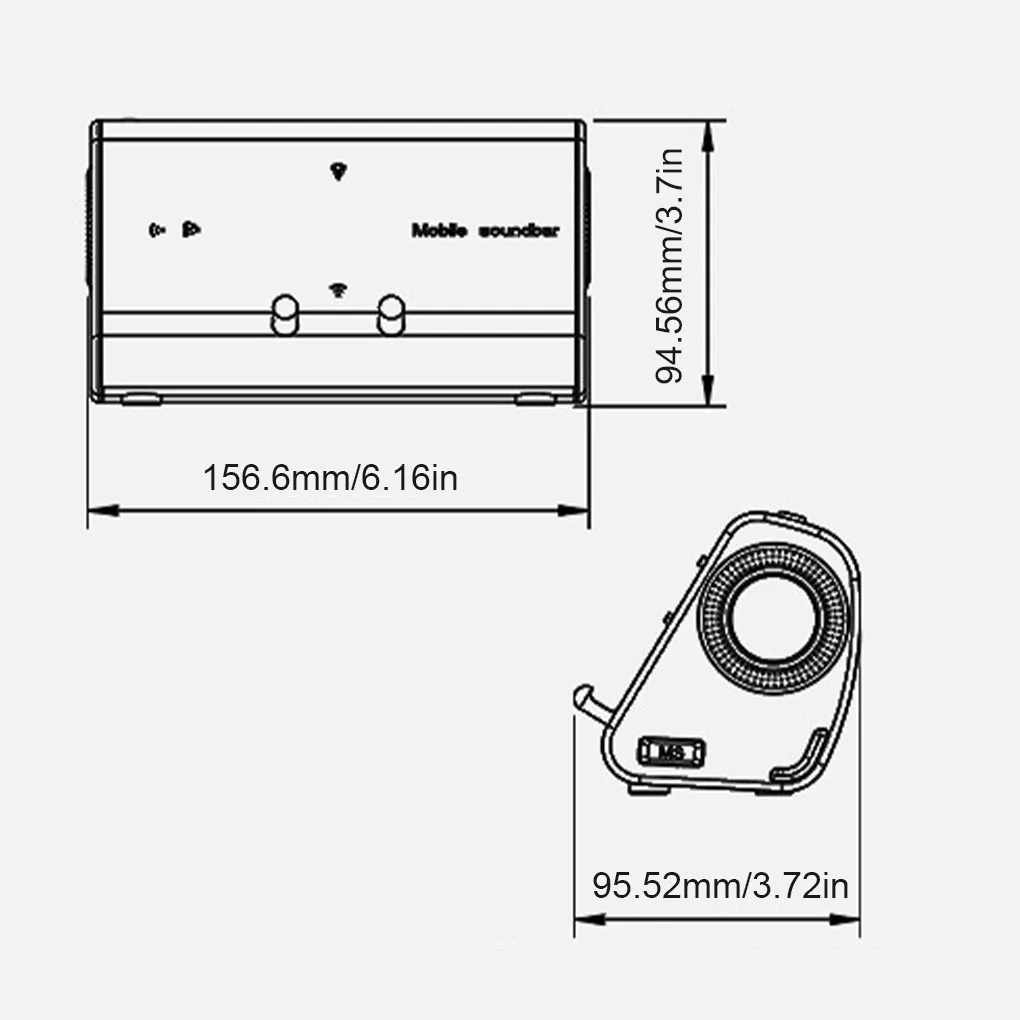 

New Bluedio MS portable speaker phone soundbar wireless induction speaker with sensor phone stand holder sound box loudspeaker