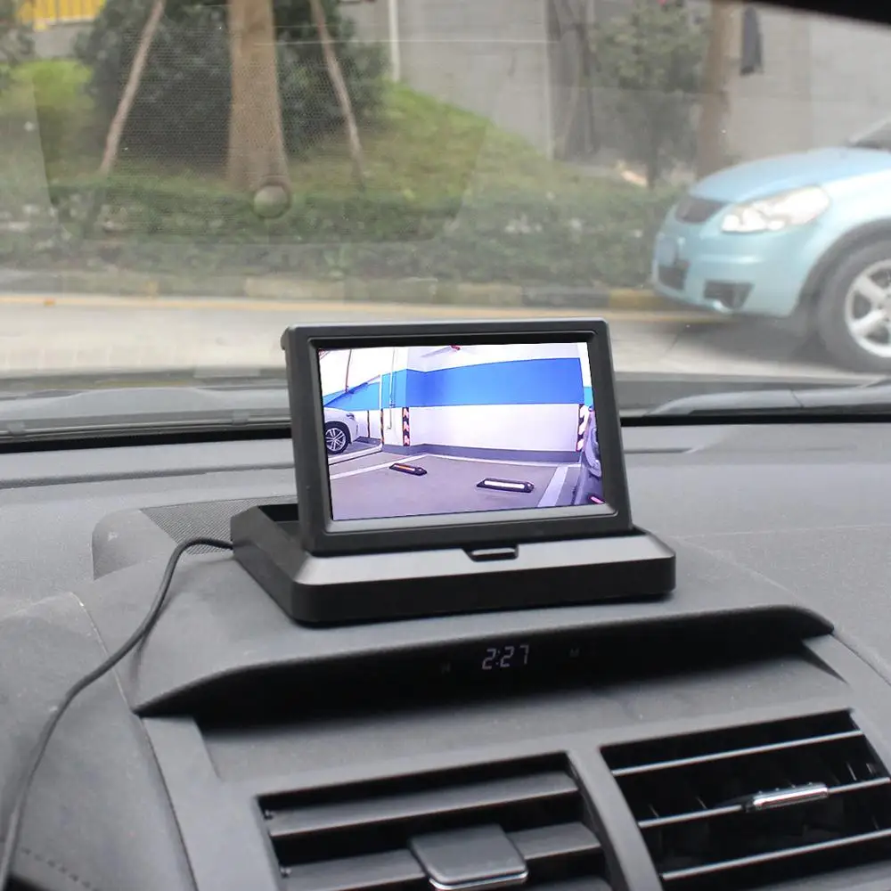 SMALUCK 5 дюймов складной TFT ЖК-монитор задний вид автомобиля автомобильный монитор