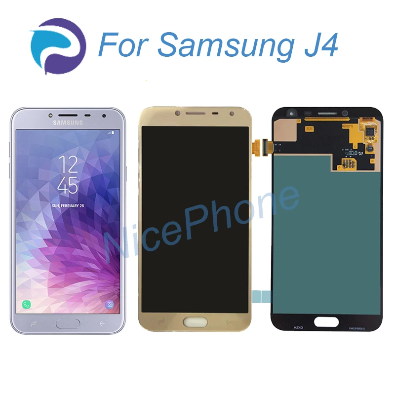 J4 2018 LCD дисплей кодирующий преобразователь сенсорного экрана в сборе Замена J400
