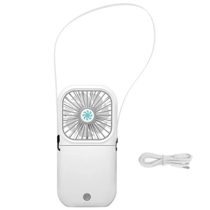 

Practical Necklace Fan 90° Rotating Free Adjustment, Mini Portable USB Personal Fan 3 Setting, Cooling Folding Electric Fan
