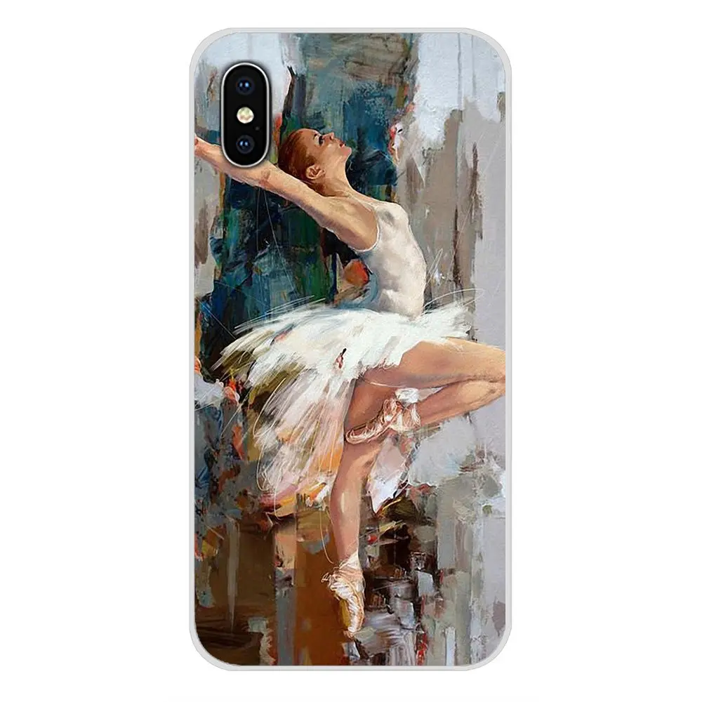 For Xiaomi Mi4 Mi5 Mi5S Mi6 Mi A1 A2 5X 6X 8 9 Lite SE Pro Max Mix 2 3 2S Ballet Ballerina oil painting Cell Phone Case Cover | Мобильные