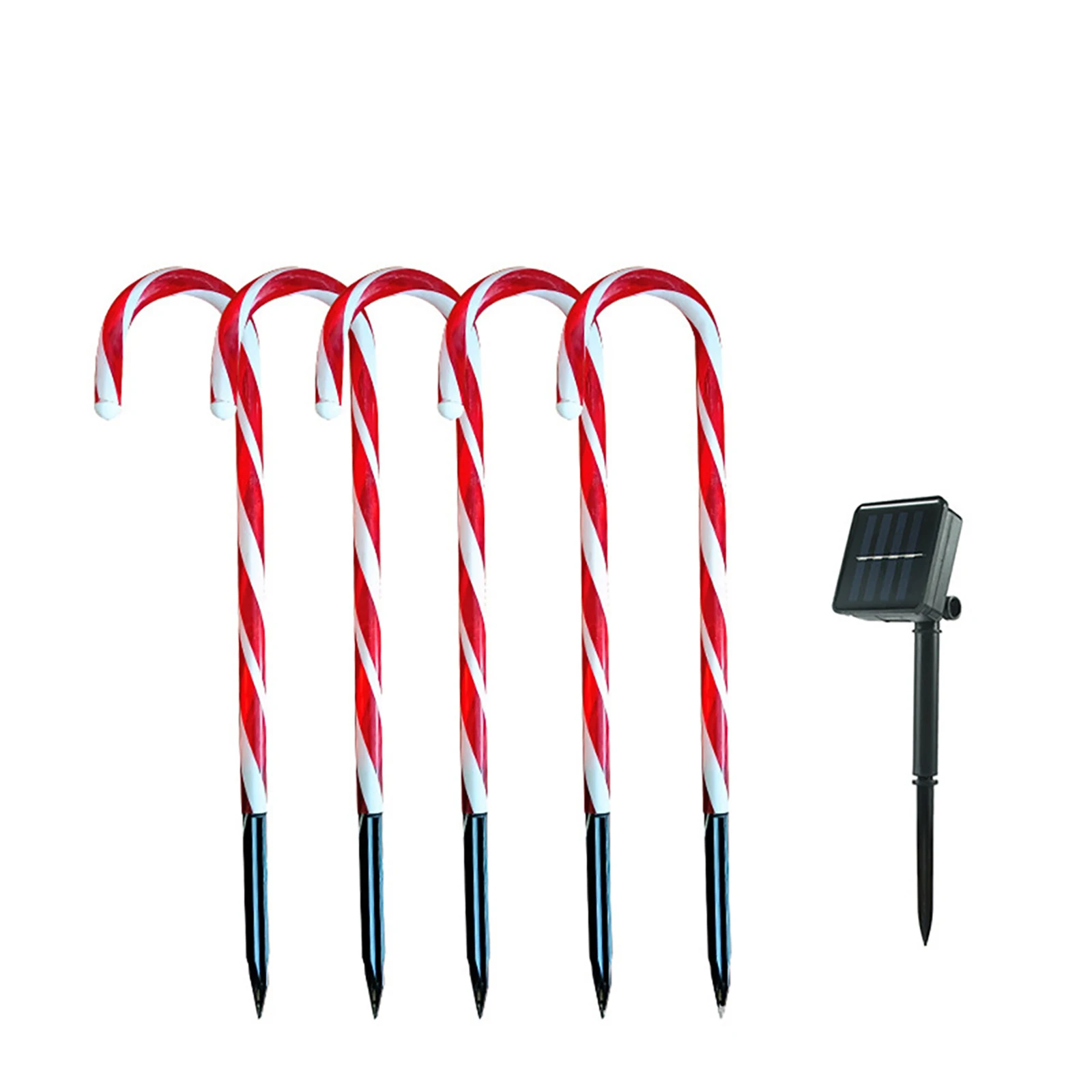 

Christmas Solar Candy Cane Lights Waterproof Solar Powered Stake Lights Landscape Decorative Lights for Garden Patio Backyard