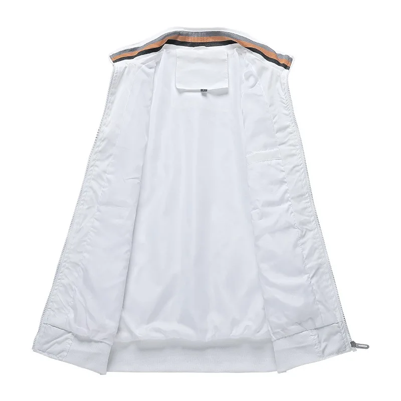 

New men's spring and autumn hot sale casual jacket outdoor sports solid color jacket fashion stand-up collar zipper jacket