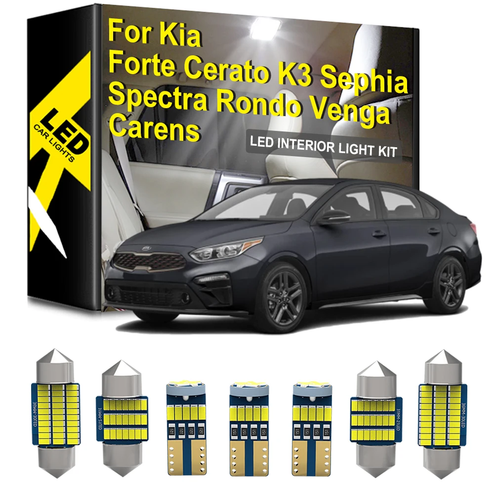

Indoor Light For Kia Forte Cerato K3 Sephia Spectra Niro Venga Carens Rondo Accessories LED Interior Trunk Dome Map Lamp Kit