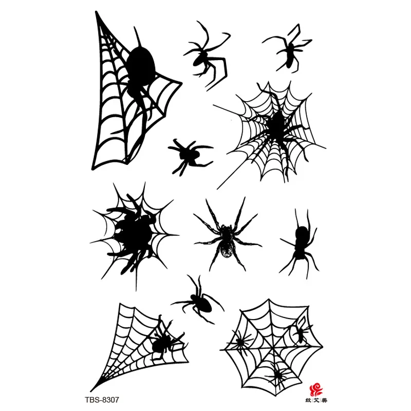 

2PC Halloween Tattoo Sticker Horror Series Temporary Tattoo Sticker Flower Arm Waterproof Scar Tattoo Sticker Halloween makeup