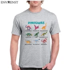 Забавные топы унисекс, хипстерская футболка с рисунком динозавра, Стегозавра, Брахиозавра, птеродактила, Хлопковая женская рубашка оверсайз