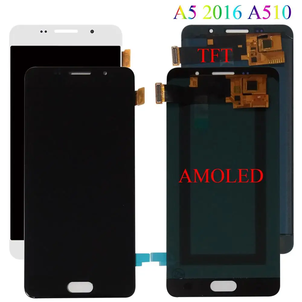 Супер AMOLED ЖК-дисплей для Samsung Galaxy A5 2016 A510 A510F A510M A510FD A5100 A510Y с сенсорным экраном