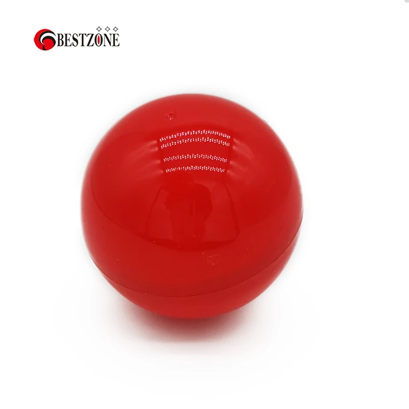 

Beautiful Red Empty Plastic Capsules Toy 100 Pcs/Lot Diameter 75 MM 3" Sphere Container For Vending Machine