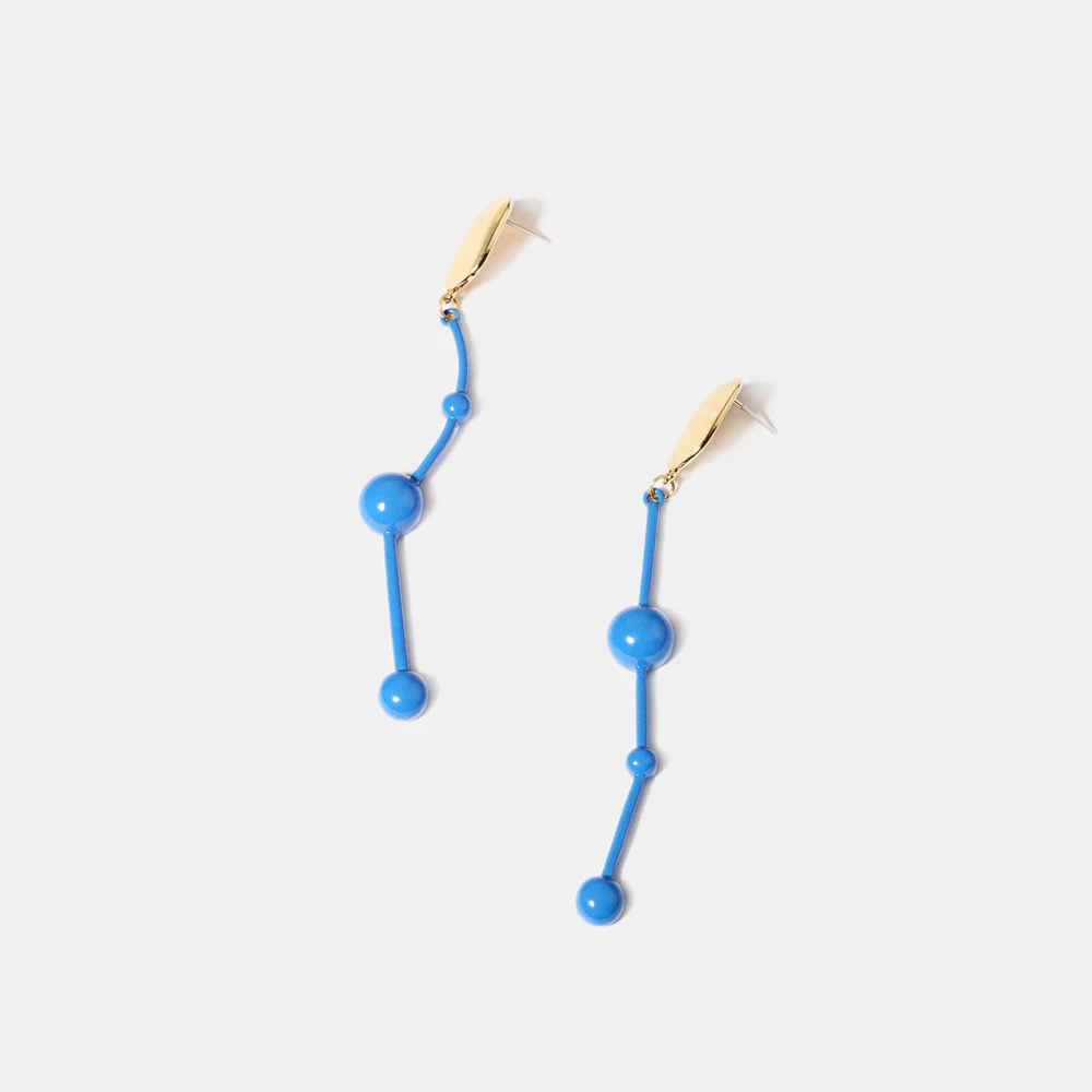 Модные Простые Длинные серьги креативные преувеличенные геометрические из