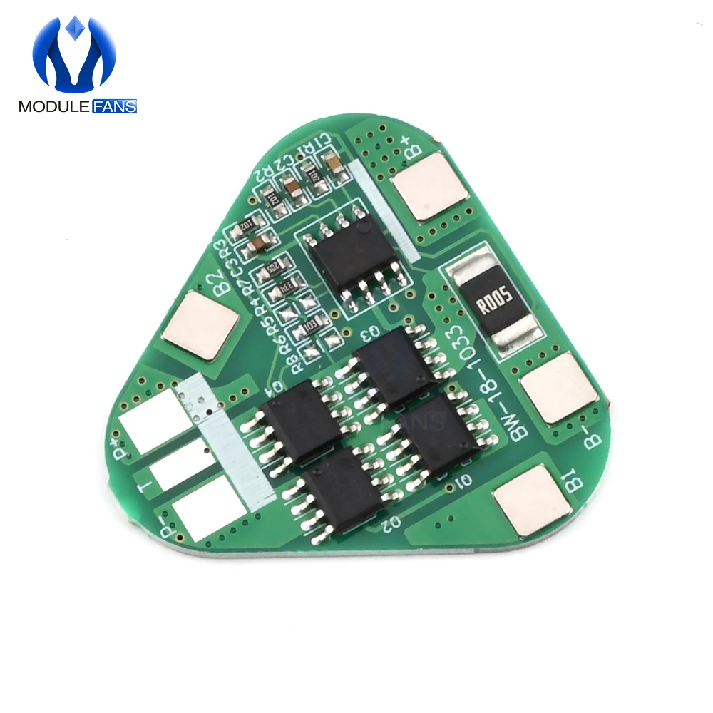 Цилиндрическая призматическая литий-полимерная батарея 3 S серии 4A Li-ion Cell PCB Module Diy