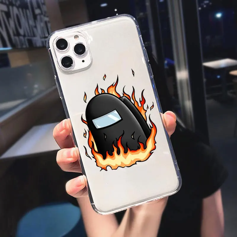 

Among Us Game Soft silicone TPU Phone Case For iphone 12 Pro Max 11 Pro Max 6S 7 8 Plus SE 2020 X XR XS Max Cartoon Cover Coque