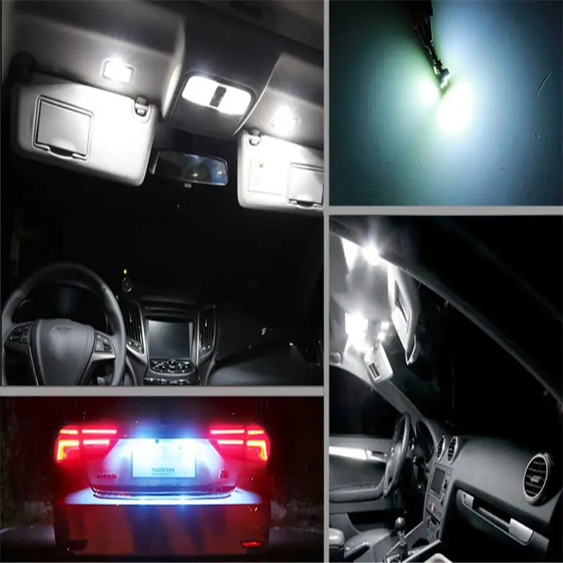 21 шт. Автомобильный светодиодный свет белый автомобильный плафон лампа для