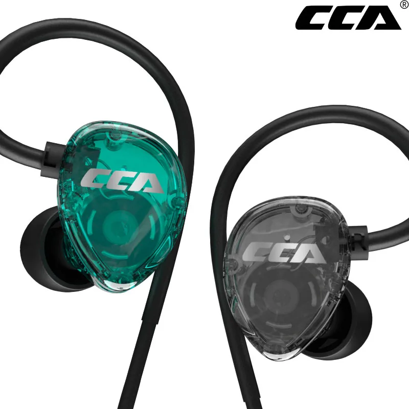 

CCA CSA Hanging Wired Headset With Microphone Dynamic In Ear Earbuds Stereo Headphones Sport Game Earphones
