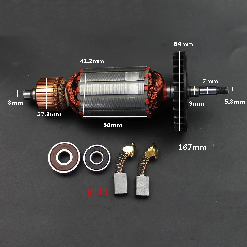 Роторный якорь для мраморной машины Maktec MT410 роторный станок резки мрамора и камня
