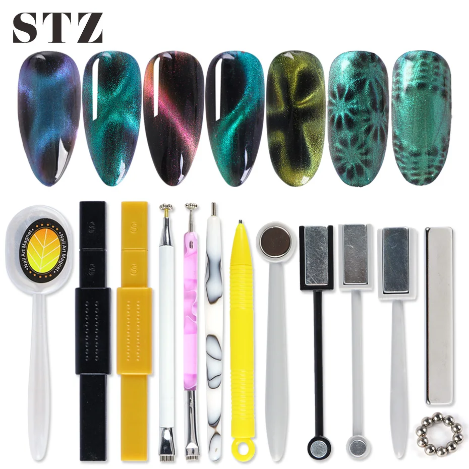 Магнитная палочка для украшения ногтей кошачьи глаза УФ гель лака